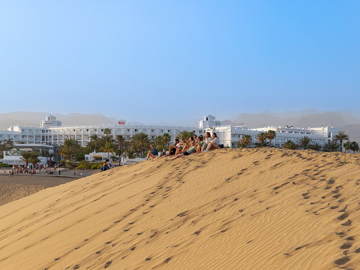 Düne im Dünengebiet von Maspalomas auf Gran Canaria