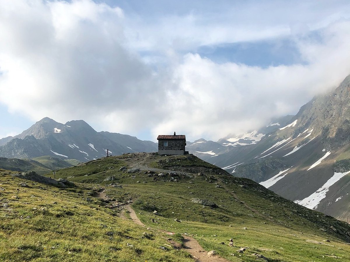 Berghütte in den Alpen