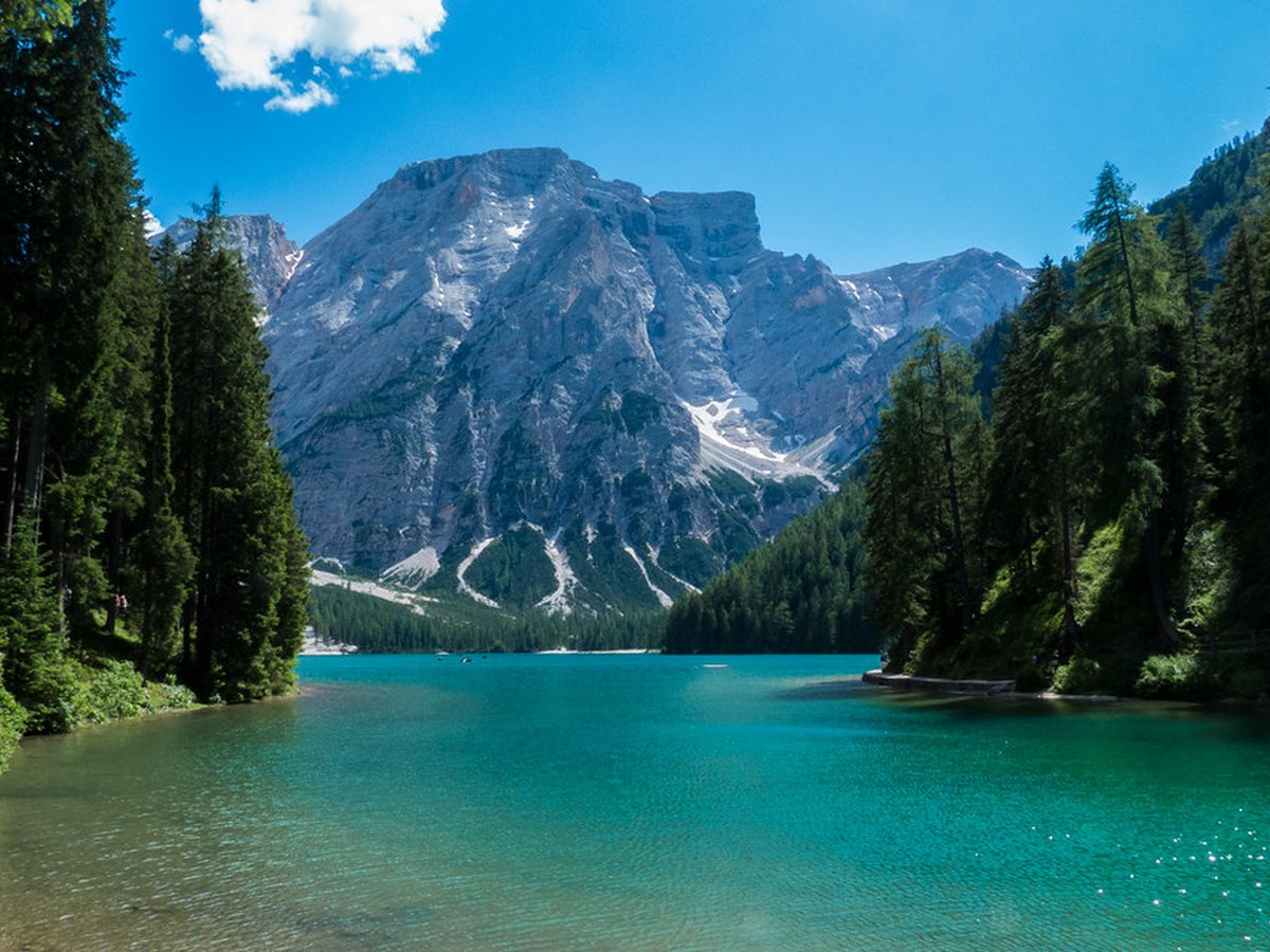 Bergsee in den Dolomiten