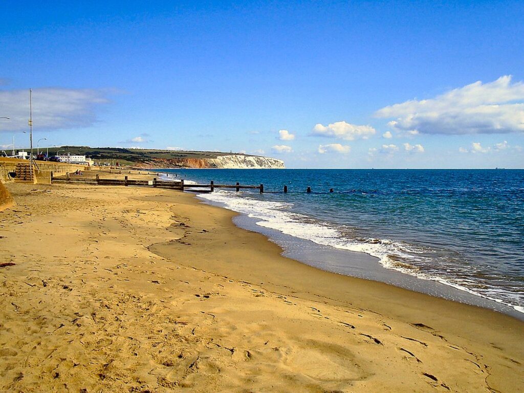 YAVERLAND BEACH. SANDOWN ISLE OF WIGHT UK.